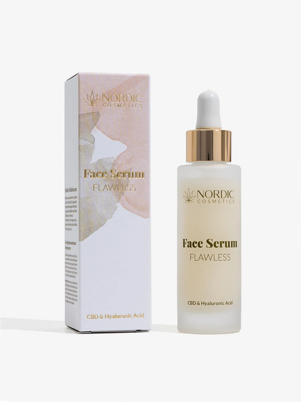 Die Verpackung und Flasche des Feuchtigkeitsspendendes Gesichtsserum.